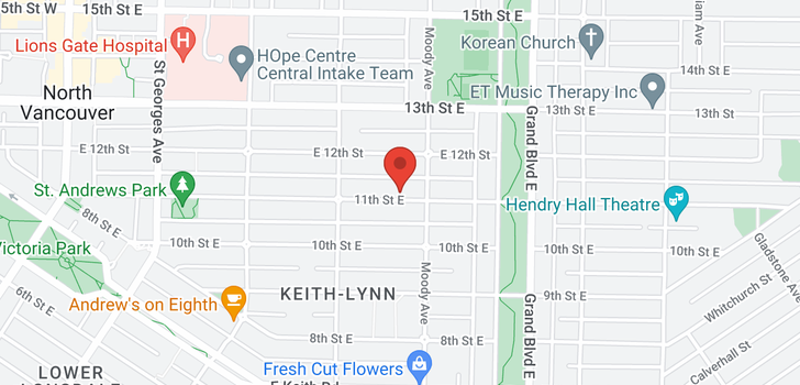 map of 446 E 11TH STREET